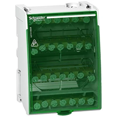 Bild av Schneider Electric LGY410028 Distributionsblock 4 pol, 100 A, 4x7 skruvanslutningar