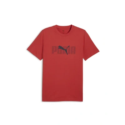 Bild av Puma Essentials LOGO LAB Tshirt med print, Storlek: Large, Red fire