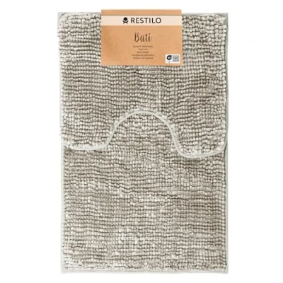 Bild av RESTILO Badmatta toalettmatta set 50 x 80 40 cm badrumsmattor badrumsmatta halkfri bati beige