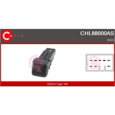 Bild av CASCO CHL88000AS Brytare, varningsblinkljus 8 polig 12V