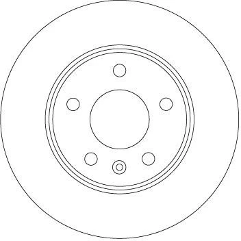 Bild av TRW DF6915 Disque de frein 264 10 5 110 plein peint OPEL: Zafira B