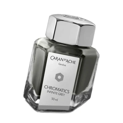 Bild av Caran d&#039;Ache Bläckflaska Infinite Grey 50ml Gratis gravyr