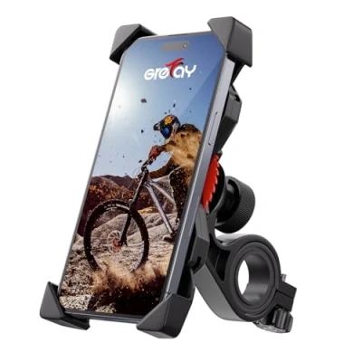 Bild av Grefay Telefonhållare för Cykel, Motorcykel, 12 Mini, Pro Max, 11 Pro, Max Xs 8 X 8P 7 7P 6S, Samsung S10 S9 S8, Huawei, Alla 3,5 6,5 Tums Smartphone