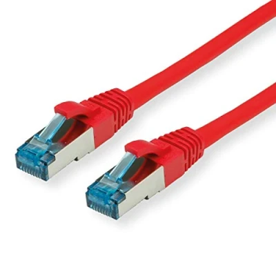 Bild av VALUE Patchkabel Kat.6A (klass EA) S/FTP (PiMF), LSOH, röd, 0,5 m