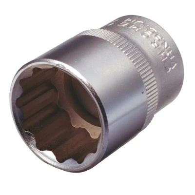 Bild av KS TOOLS 917.3826 Clé à douille 3/8pouce DIN 3120, ISO 1174, 3124, 2725 5/16&quot; Acier chrome vanadium dodécagonal moleté