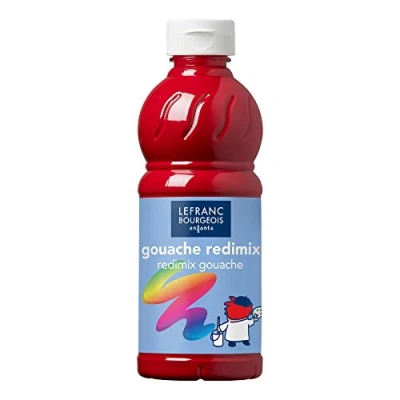 Bild av Lefranc Bourgeois Redimix Color &amp; Co. Gouache, Primärrot, 500 ml