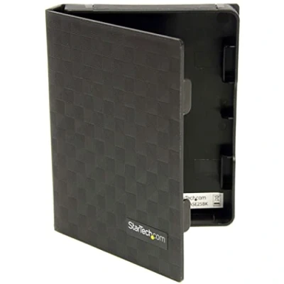Bild av StarTech.com 6,4 cm antistatiska hårddiskar förvaringsbox/skyddshus, HDD skyddsskal (2,5 tum), svart, 3 pack