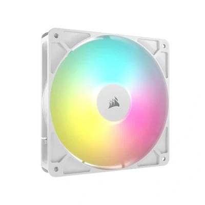 Bild av CORSAIR RS140 ARGB 140 mm PWM Fläkt Daisy Chain Anslutning Lågbrusig Magnetiskt Kupollager Enkelförpackning Vit