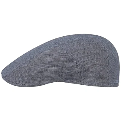 Bild av Stetson Blå flatcap Keps Ivy Linen Blue Flat Cap @ Hatstore