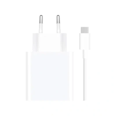Bild av Xiaomi Mi Travel Charger Combo set med USB A till typ C laddningskabel 1 m, 33W vit EU BHR6039EU