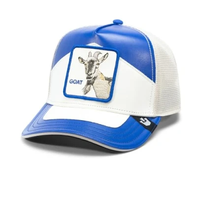 Bild av Goorin Bros. Blå Trucker Keps Moto Goat Lamba Blue/White A Frame @ Hatstore