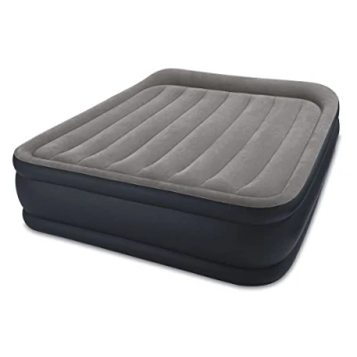 Bild av Intex Queen Deluxe kuddstöd med Fibre Tech Bip Air Bed Grå/Blå