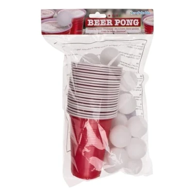 Bild av Dryckesspel/Beer Pong / 15 bollar och 22 koppar på 550 ml/Material: Plast