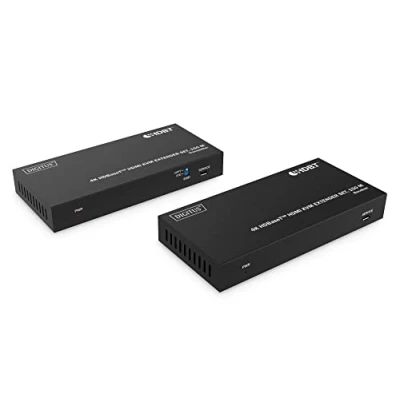 Bild av DIGITUS HDMI KVM Extender 4k/60Hz Sändare &amp; Mottagare HDBaseT 1.0 2.0b USB 1.1 Räckvidd upp till 150m Patchkabel Cat 6A eller högre