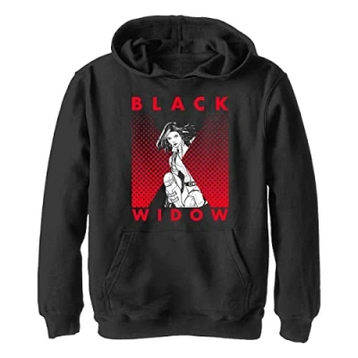Bild av Marvel Pojkar Black Widow: Film Halftone Widow Hoodie, svart, M, M