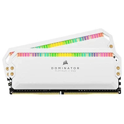 Bild av Corsair Dominator Platinum RGB DDR4 3200 16GB CL16 Dual Channel (2 pcs) Intel XMP Vit med