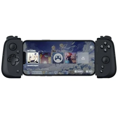 Bild av Razer Kishi V2 för iPhone mobil spelkontroll (universell passform med utdragbar bro, streaming av PC och konsolspel, ergonomisk design, drivs Nexus App), svart