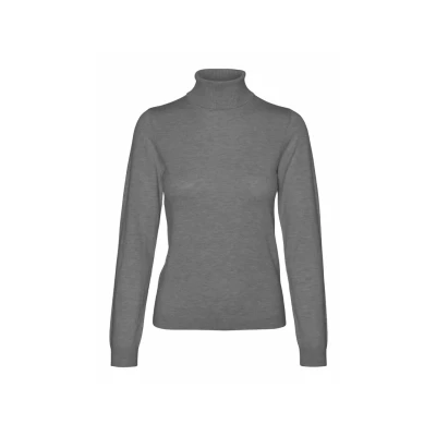 Bild av Vero Moda Strickpullover Vmiris Sweatshirt, Storlek: Small, Medium grey melange
