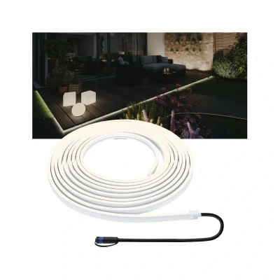 Bild av Paulmann 94681 Plug &amp; Shine LED Utomhusbelysning Strip Smooth IP67 1 m Inkl. 1x11 W Dimbar Vit Plast 3000 K