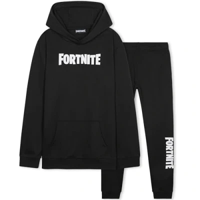 Bild av Fortnite träningsoverall för pojkar, bekväma myskläder träningskläder spelgåvor Svart, 14 15 Years