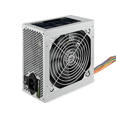 Bild av TooQ TQEP 500SSE 500 W Ecopower II strömförsörjning med aktiv PFC, bullerfri 120 mm fläkt automatisk varvtalsreglering (ATX 12V V1.3, CE/, färg silver)