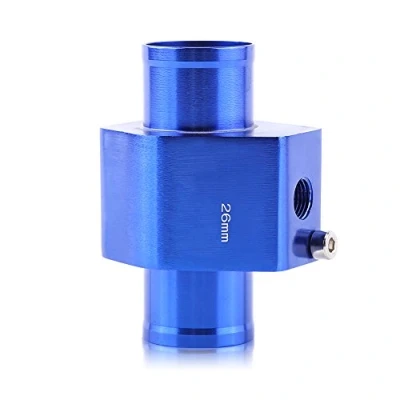 Bild av Qiilu Mätare vattentemperatur, 26 mm temperatursensor bil, universell bil metall vattentemperatur tätning slang temperatur sensor adapter (blå)