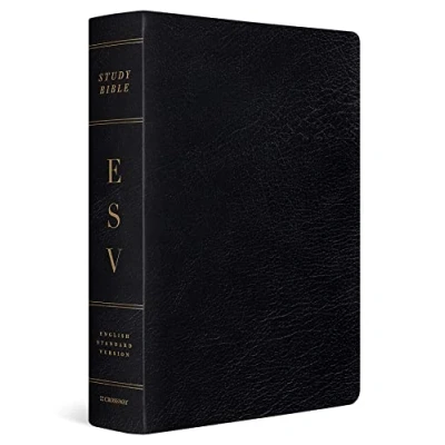 Bild av ESV Study Bible, Large Print (Black, Indexed): English Standard Version, Study, Print, Genuine Leather, Black