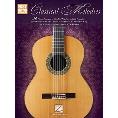 Bild av Classical melodies: easy guitar with notes &amp; tab guitare