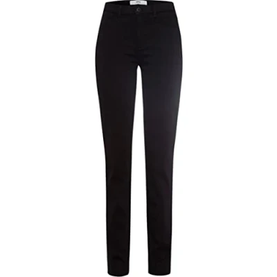 Bild av BRAX Damstil Shakira i innovativ denimkvalitet, fem fick jeans, Ren svart, 38W x 32L