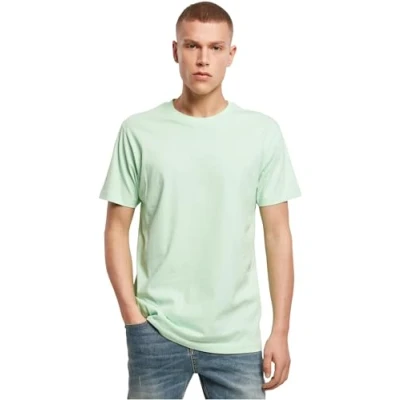 Bild av Build your Brand T shirt för män, rund hals, basic herrtopp i bomull med finns många färger, XS 5XL storlekar tillgängliga, Grön (Neo Mint), L