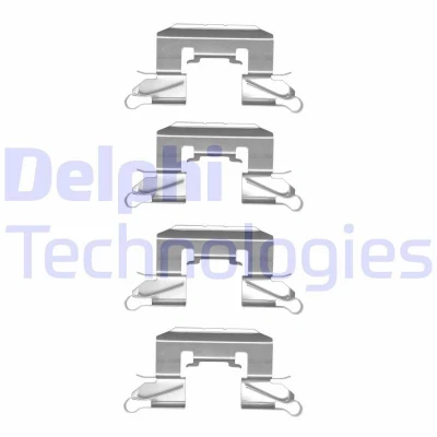 Bild av DELPHI LX0507 Kit d&#039;accessoires, plaquette de frein à disque MAZDA: 3 Berline, 2 3/5 portes, 5 SUZUKI: SWIFT 4, FORD: FIESTA 6