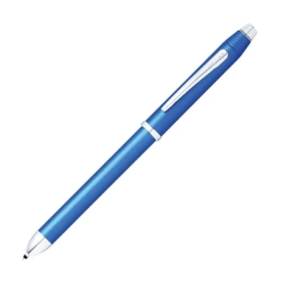 Bild av CROSS Tech3+ metallisk blå multifunktionell kulspetspenna med stylus inkl. Premium presentförpackning påfyllningsbar kulpenna och penna