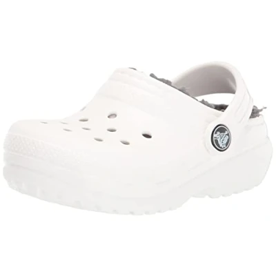 Bild av Crocs Classic Lined Clog K Träsko unisex barn, White/Grey, 38/39