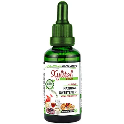 Bild av ALPHAPOWER FOOD Xylitol I 100% Natural Sugar Alternative and Substitute 100ml liquid free