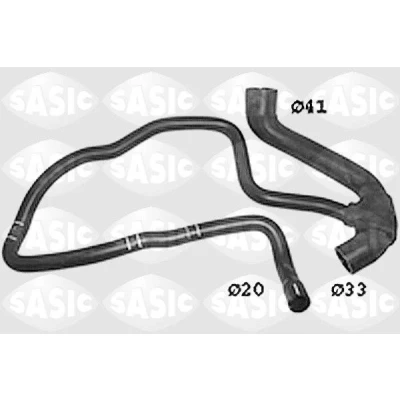 Bild av SASIC SWH6719 Durite De Refroidissement gauche inférieur OPEL: Corsa C 3/5 portes