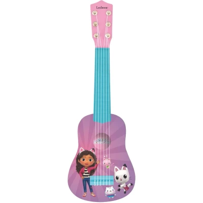 Bild av Lexibook, Gabby&#039;s Dollhouse, Min första gitarr för barn, 6 nylonsträngar, 53 cm, Guide ingår, Rosa, K200GDH