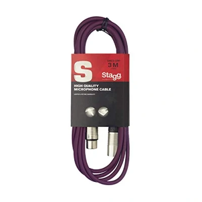 Bild av Stagg SMC3 CPP 3 m XLR till mikrofonkabel lila