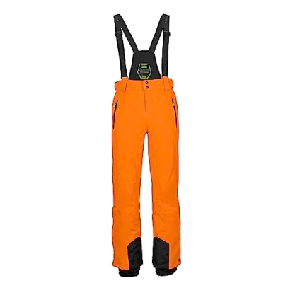 Bild av Killtec Funktionella byxor/skidbyxor för män med avtagbara remmar, kantskydd och snöfall Enosh, orange, XXL