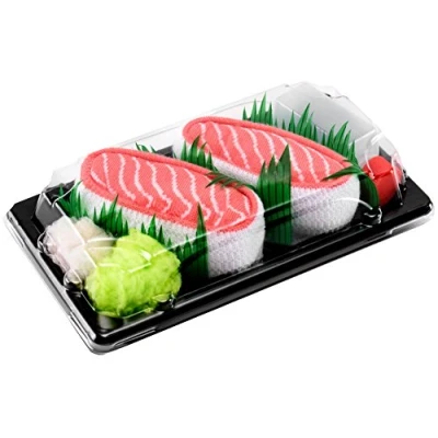 Bild av Rainbow Socks Kvinnor män sushi strumpor lax rolig gåva 1 par, Lax, 36 40 EU