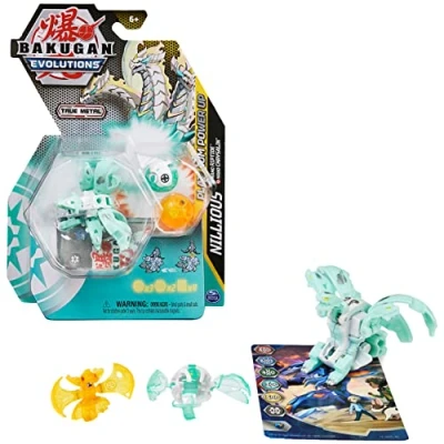 Bild av BAKUGAN &quot;Evolutions&quot; Power Up 3 pack med 1 Platinum Series Ball (Haos Nillious) och 2 nanogan (pyrus, kryssalin, Haos Riptide)