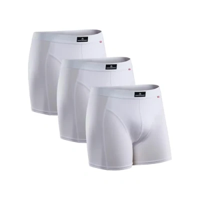 Bild av DANISH ENDURANCE 3 pack Kalsonger, Mjuk Bomull, Klassisk Passform, Boxershorts, för Mä, Vit, XL