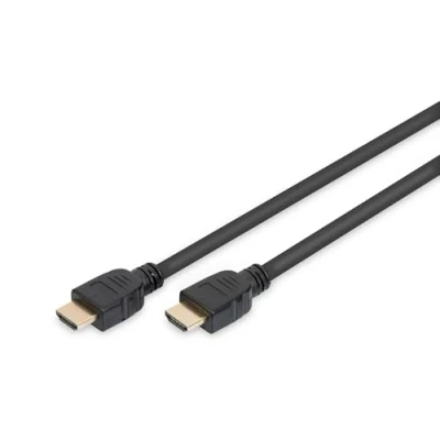 Bild av DIGITUS HDMI Ultra High Speed anslutningskabel, typ A St/St, 2.0m., med Ethernet, UHD 8K 60Hz, guld, sv