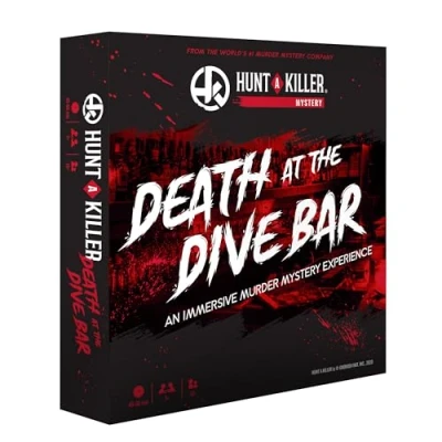 Bild av Hunt A Killer Death at The Dive Bar, uppslukande murder mysterie spel ta an det olösta fallet som en oberoende utmaning, för datum eller med familj och vänner detektiver natten, ålder 14+