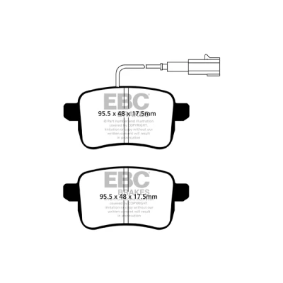 Bild av Bromsbeläggssats, skivbroms EBC Brakes DP42079R