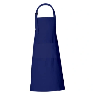 Bild av Blått förkläde Män och kvinnor fin kvalitet 100% Pure Bomull 2 ​​stora fickor Cooks kökförkläden för pojkar flickor 68 x 88 cm
