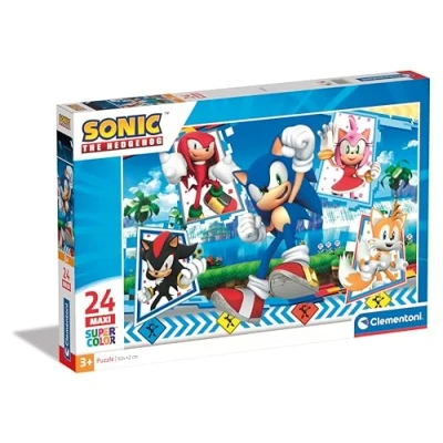 Bild av Clementoni Pussel Sonic 24 Maxi Bitar Supercolor, För Barn, 28526