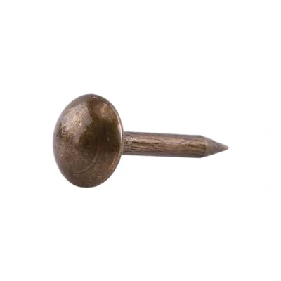 Bild av 100 st¨¹cke Polster Tacks, M?bel N?gel Pins Sofa Rivet Handwerk Thumbtack Tack, Antike Messing(6 * 14mm)