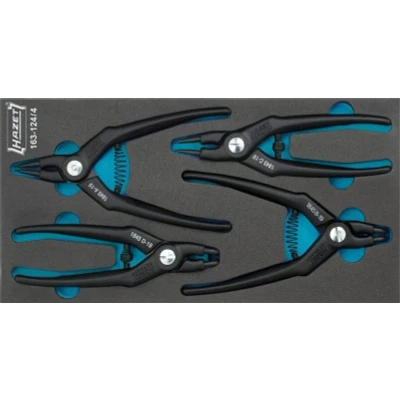 Bild av HAZET 163 124/4 Jeu de pinces, circlips 342 Safety Insert System 4