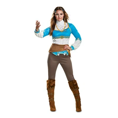 Bild av Disguise Damer Zelda Breath Of The Wild vuxen kostym vuxenkläder, blå, S