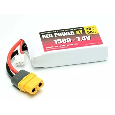 Bild av Red Power modellbygg batteripack (LiPo) 7,4 V 1 500 mAh softcase XT60